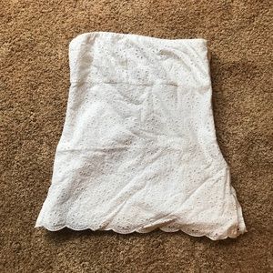 J Crew eyelet tube top